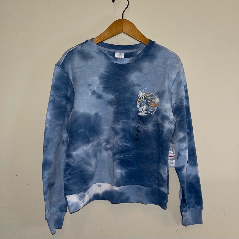 Disney Stitch Disneyland Tiedie Women’s Size S Sweater